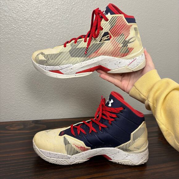 Under Armour Curry Hoop Nation Men’s Size 10 USA Color 1274425-107 Lace Up Shoes main image 9